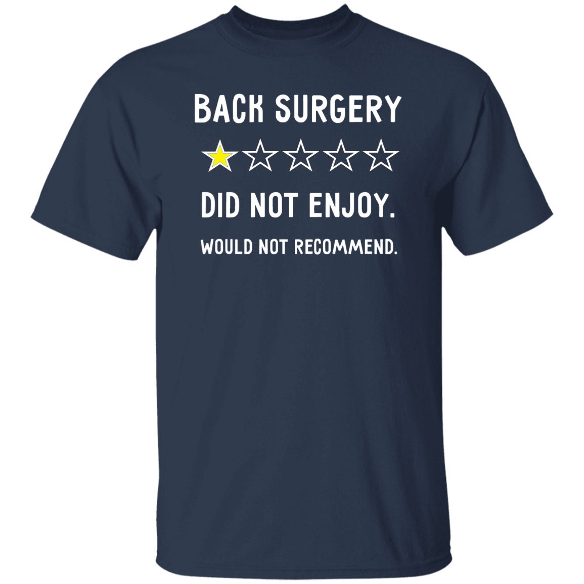 Back Surgery Gift Tshirt Funny Herniated Disk Survivor Joke 1 Out of 5 Stars Etsy