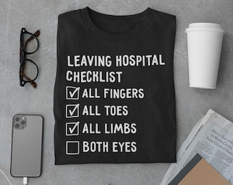 Eye Surgery Gift T-shirt - Funny Eye Operation Removal Joke -  Checklist