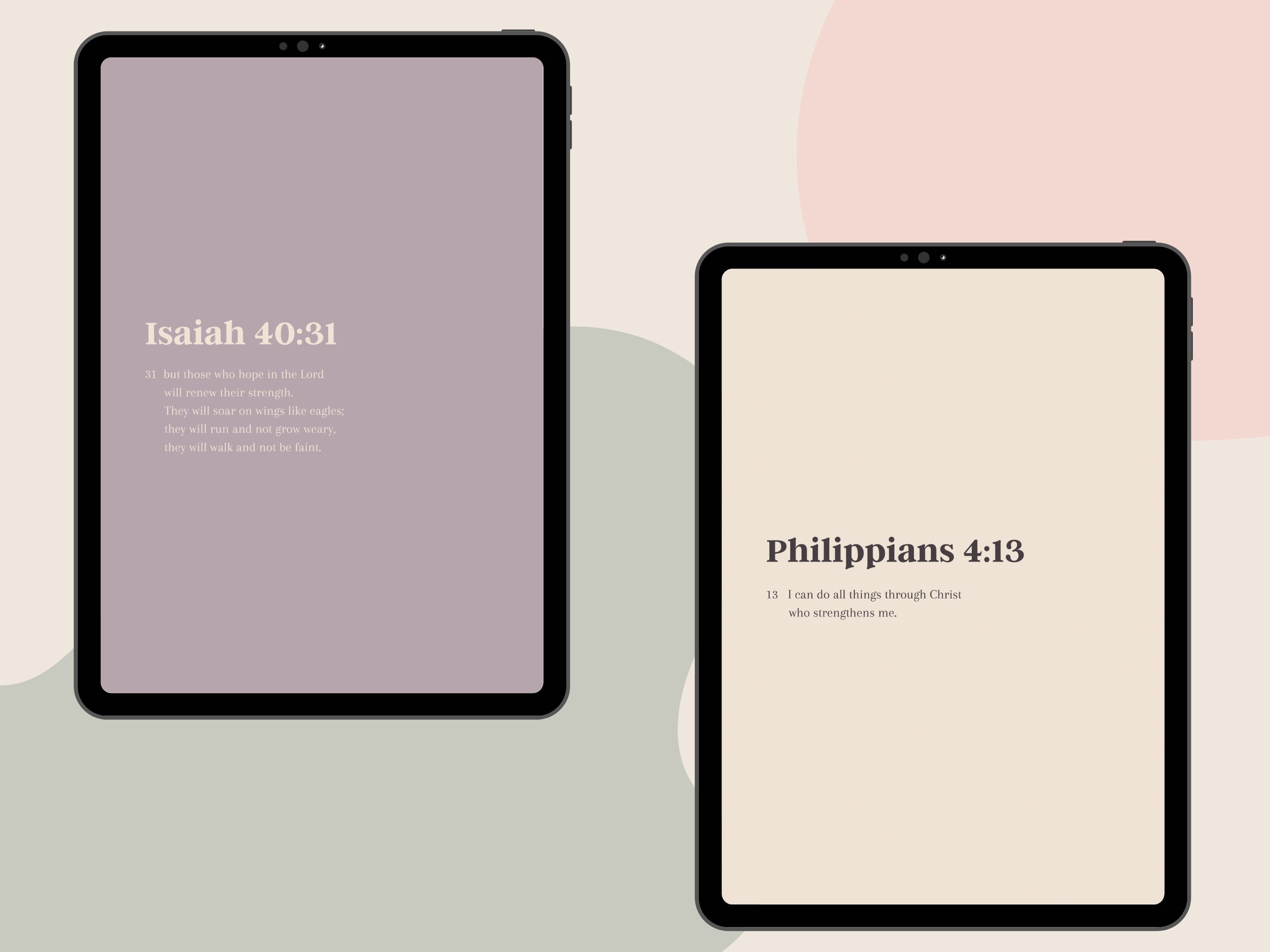 10 Minimalist Bible Verse Wallpaper for iPad L Empowerment and - Etsy