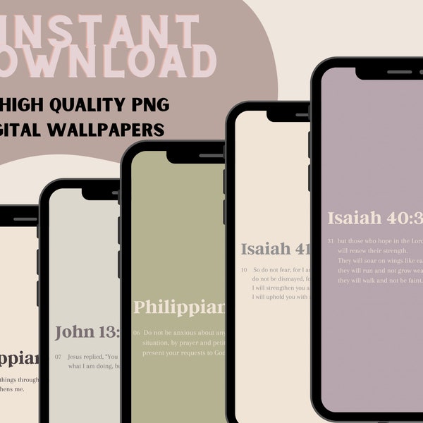 10 Minimalist Bible Verse Wallpaper l Empowerment Quotes I Motivational Quotes I Life Positivity l Inspiration l John | Philippians l Isaiah