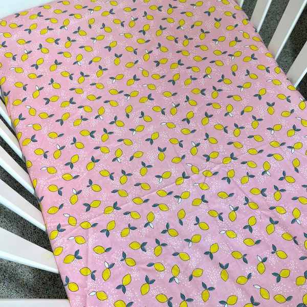 Pink Lemonade Crib Sheet
