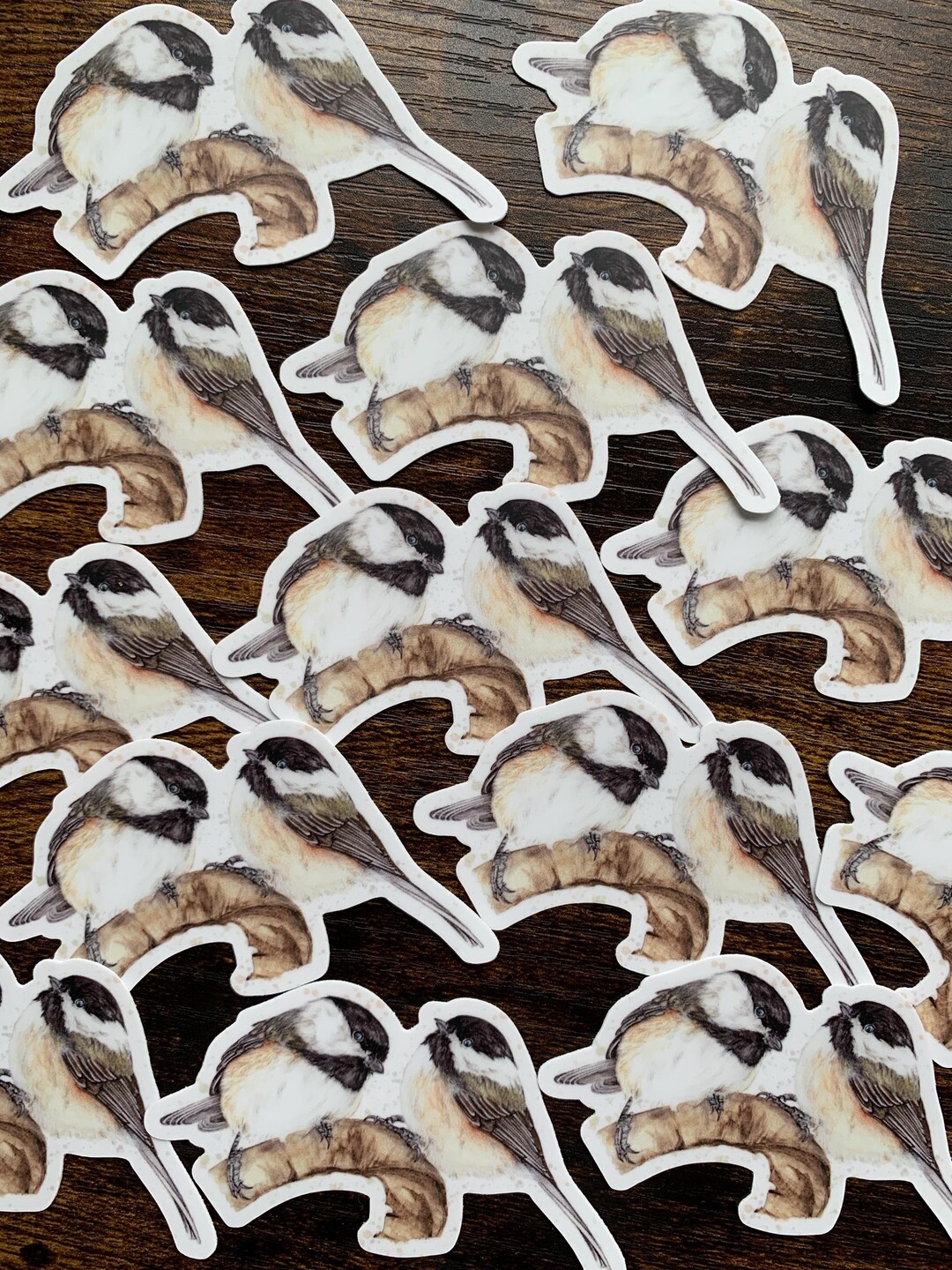 Black-capped Chickadee Sticker: Watercolor Laptop Sticker - Etsy