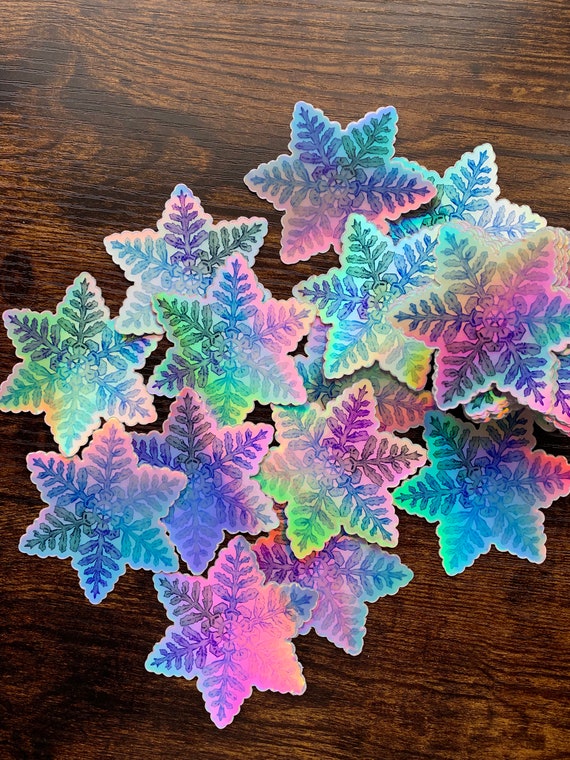 Multi-Color Snowflake Stickers