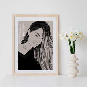 Digital portrait, personalized illustrations, personalized gift, wedding gift, couple gift, gift for woman