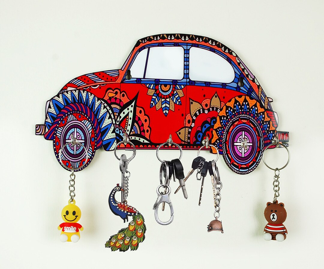 Cute Vintage Car Key Holder, Small Key Rack for Home Decoration, Wall ...