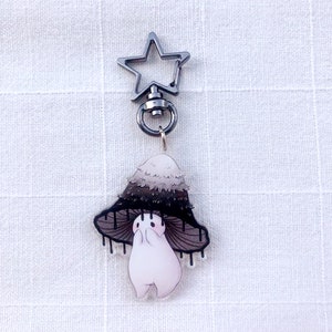 Ink Cap mushroom Keychain