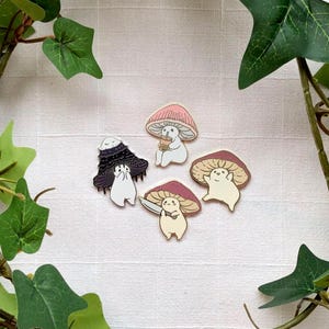 Pines de esmalte duro con forma de hongo