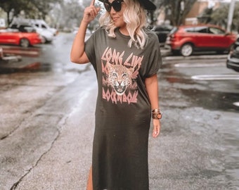 Graphic T Shirt Dress - Etsy