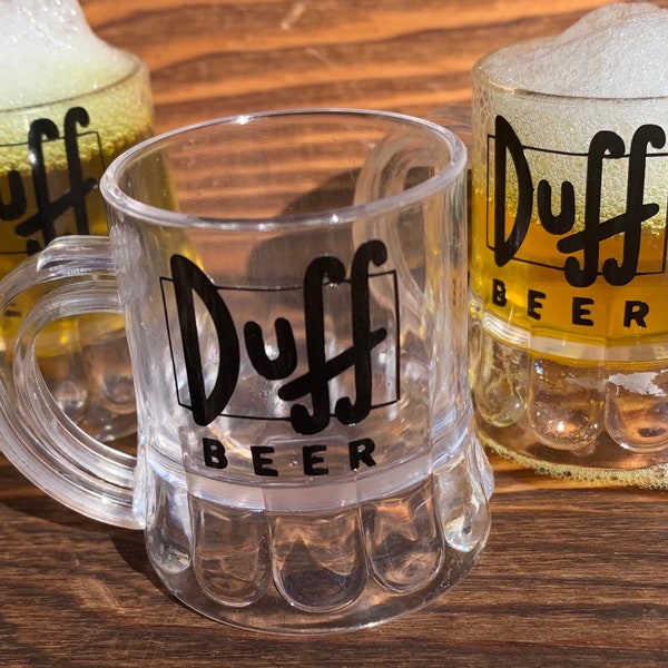 Simpson duff beer shot glass / mug / mini mug / homer / novelty gift