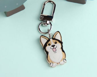 3cm Mini Corgi Acrylic Keychain - Cute Dog Breed Collectible