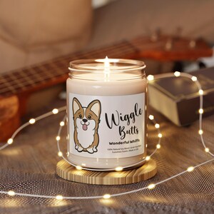 CORGI GIFTS, Scented Soy Candle, Dog Owner Gift, Corgi Themed, New Puppy