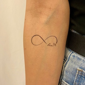 Family infinity Temporary Tattoo (Set of 2)