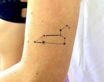 Leo Zodiac Sign Temporary Tattoo