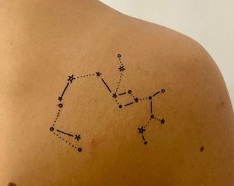 Boogschutter sterrenbeeld tijdelijke tattoo