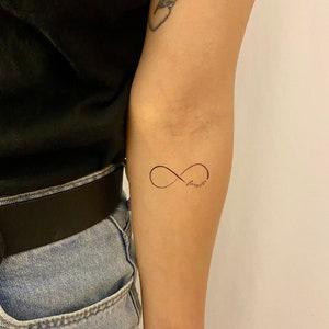 Forever infinity Temporary Tattoo (Set of 2)