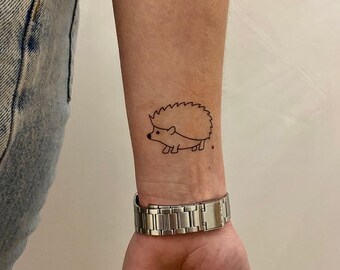 IgelTemporäres Tattoo ( 3er Set) / Fake Tattoo Igel