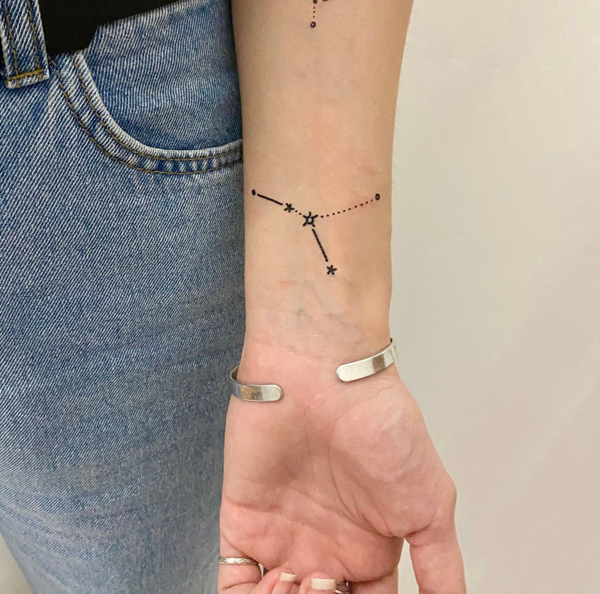 Cancer Zodiac Sign Temporary Tattoo - Etsy