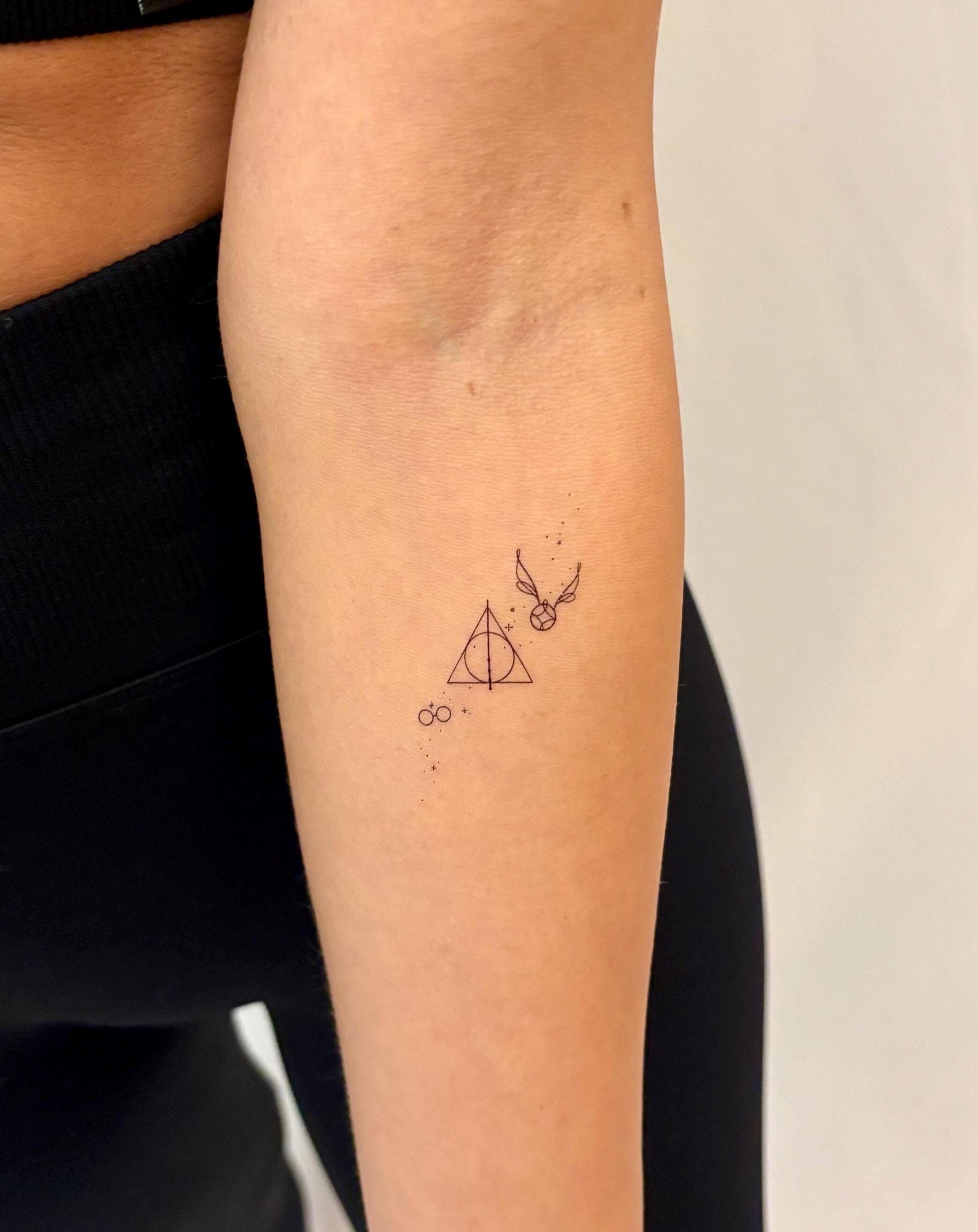 死の秘宝 タトゥーシール（2枚セット）/ ホグワーツ タトゥー/ 死の