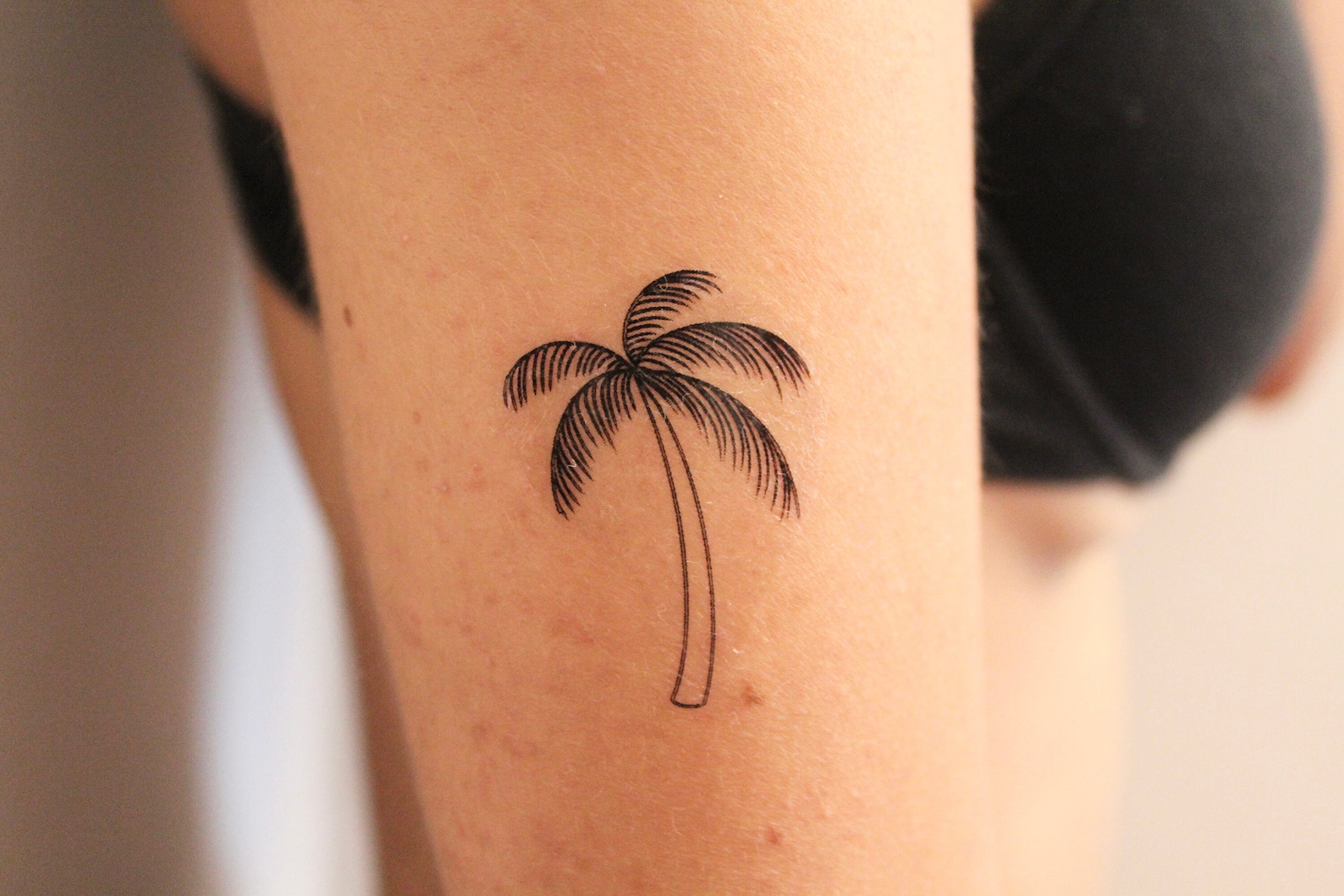 Palmen Temporäres Tattoo 2er Set / Palm Tattoo / Strand Etsy