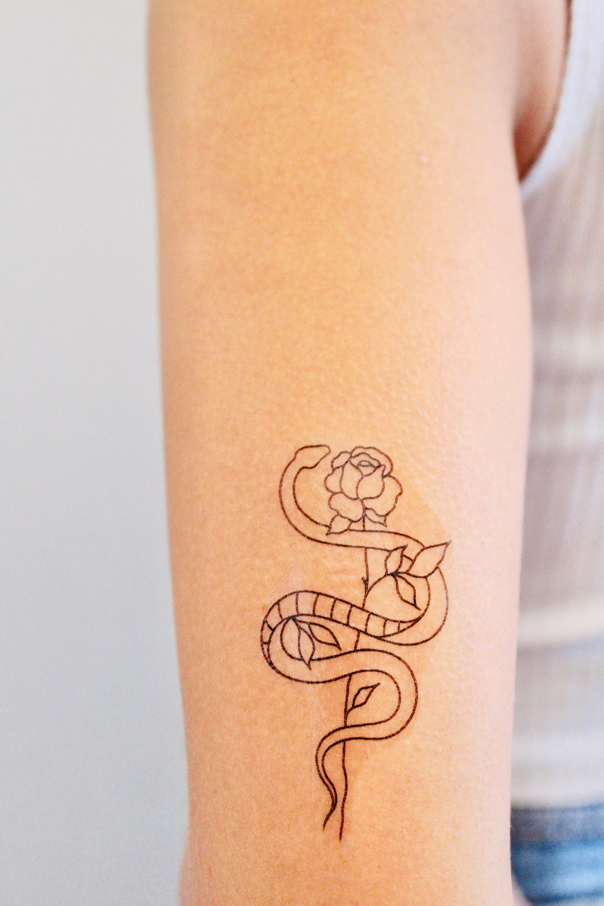Snake Temporary Tattoo / Snakes Tattoo / Fake Tattoos / Little Etsy
