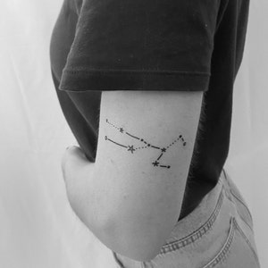 Taurus Constellation Temporary Tattoo
