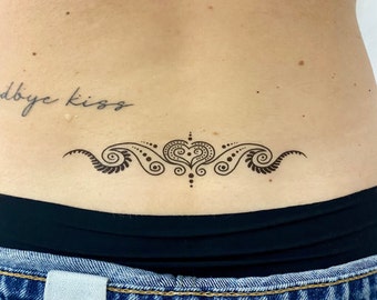 Tatuajes espalda inferior - Etsy México