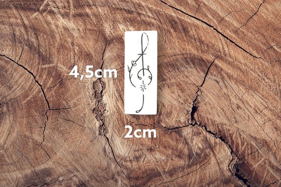 Tattwo.me – Tatouage Temporaire Pour Adultes Et Enfants, Dure 2 Semaines, Résistant à L'eau – 4 Triangles à Découper – Encre Végétale - Certificat Cosmétique UE – (P0949