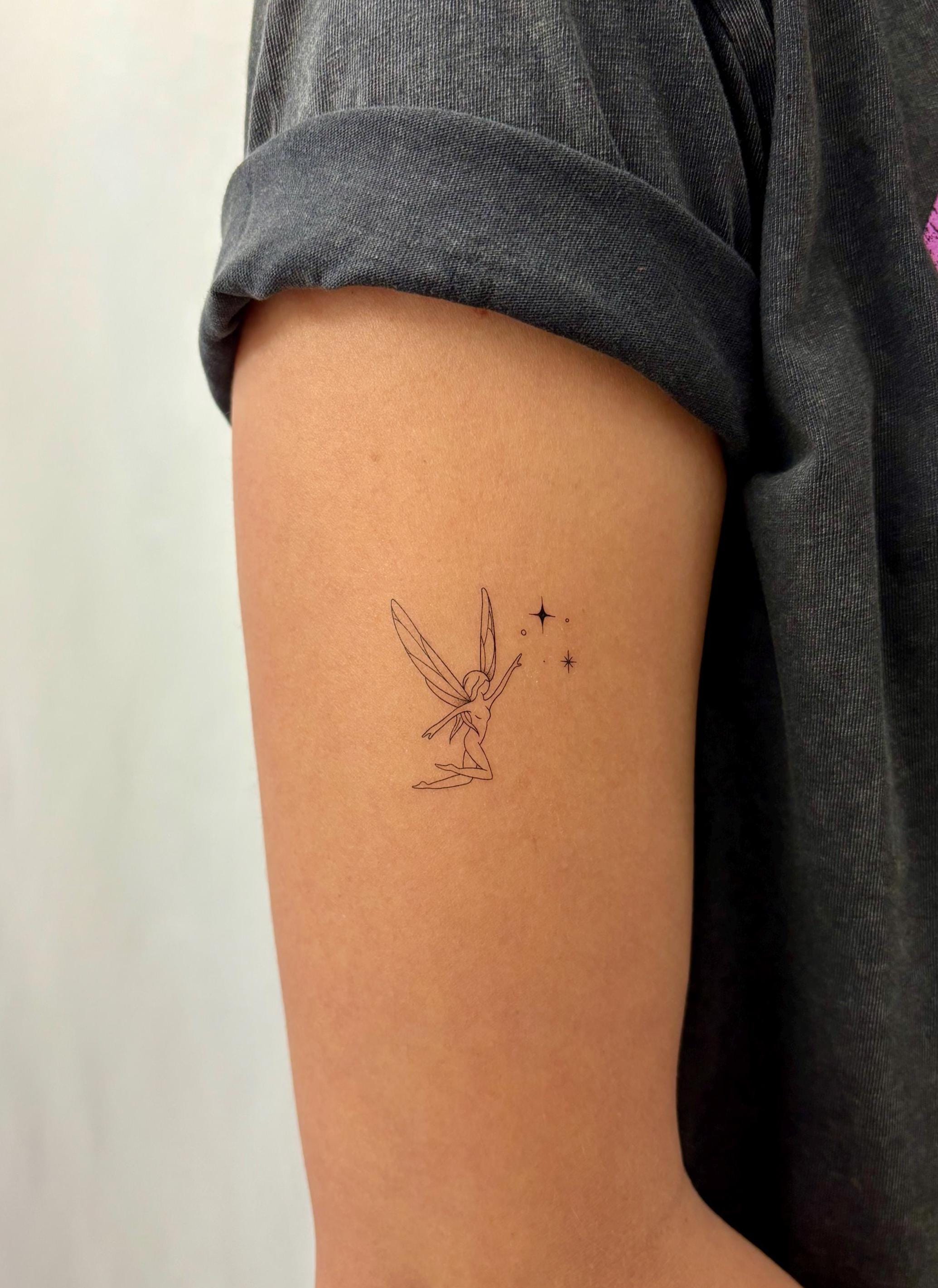 Tinkerbell Temporary Tattoo - Etsy Norway, image size:2070x2842