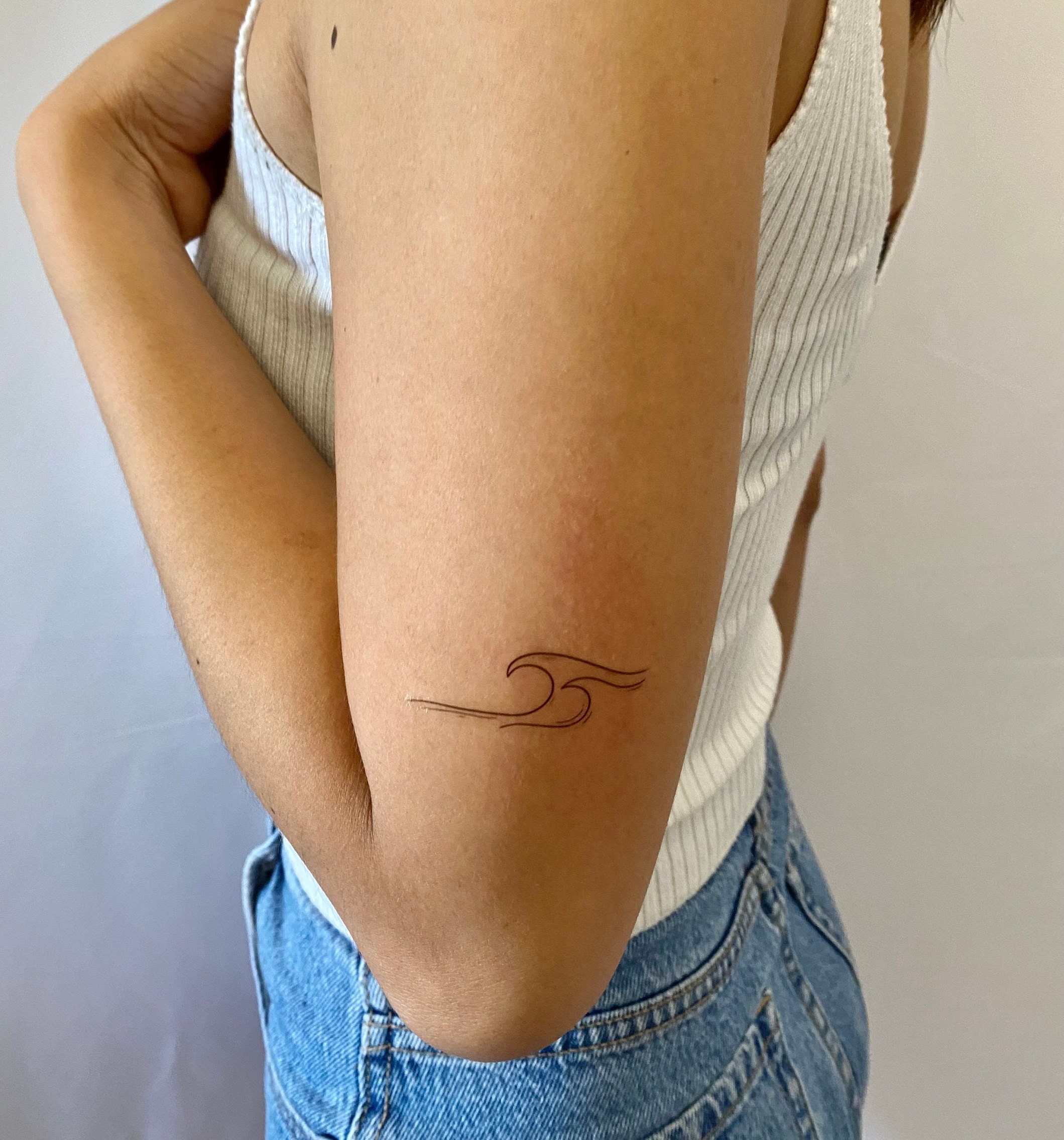 Wave Temporary Tattoos set of 2 / Wave Fake Tattoo - Etsy Denmark Wave Temporary Tattoos set of 2 / Wave Fake Tattoo - Etsy Denmark
