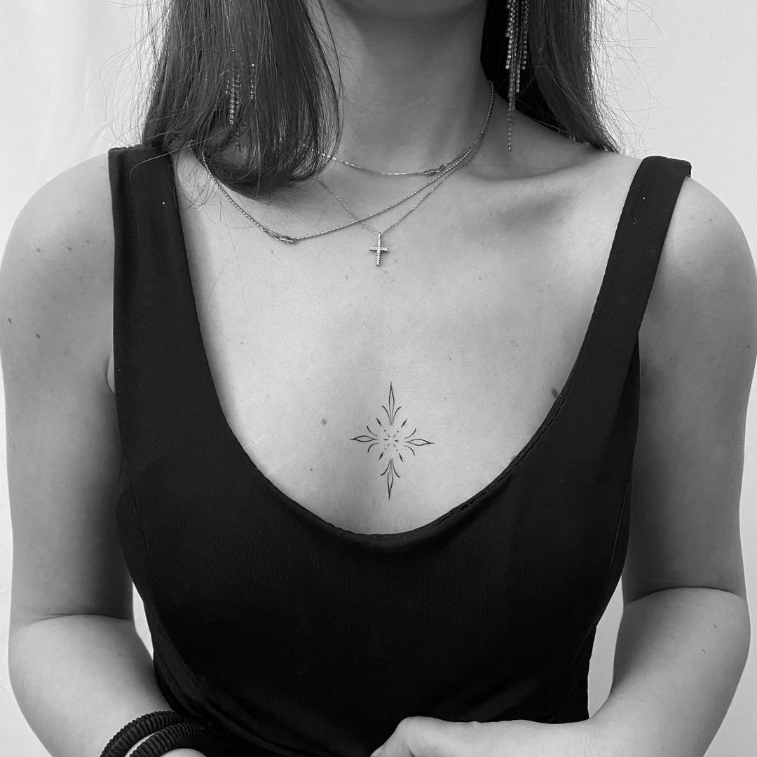 Geometric Temporary Tattoo set of 2 Etsy