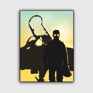 Topgun Maverick Inspired Minimalist Poster | Printable