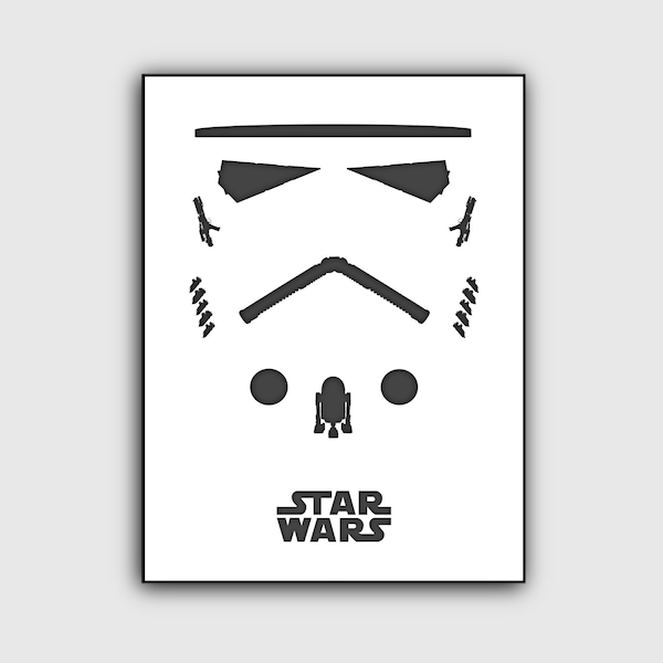 Star Wars Stormtrooper Poster | Minimalist I Printable