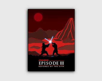 Star Wars Episode III Poster I Minimalistisch | Druckbar