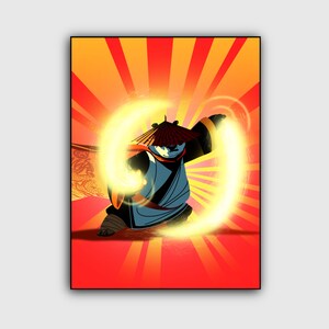 Cartel minimalista inspirado en Kung Fu Panda / Imprimible