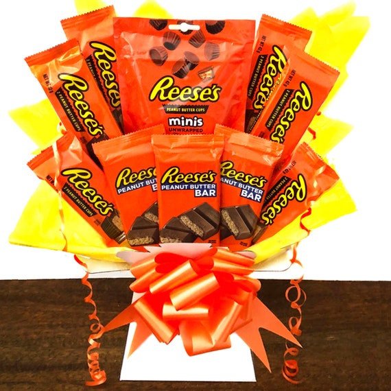 Reeses Candy Bouquet All Reese's Christmas Milk Chocolate Peanut