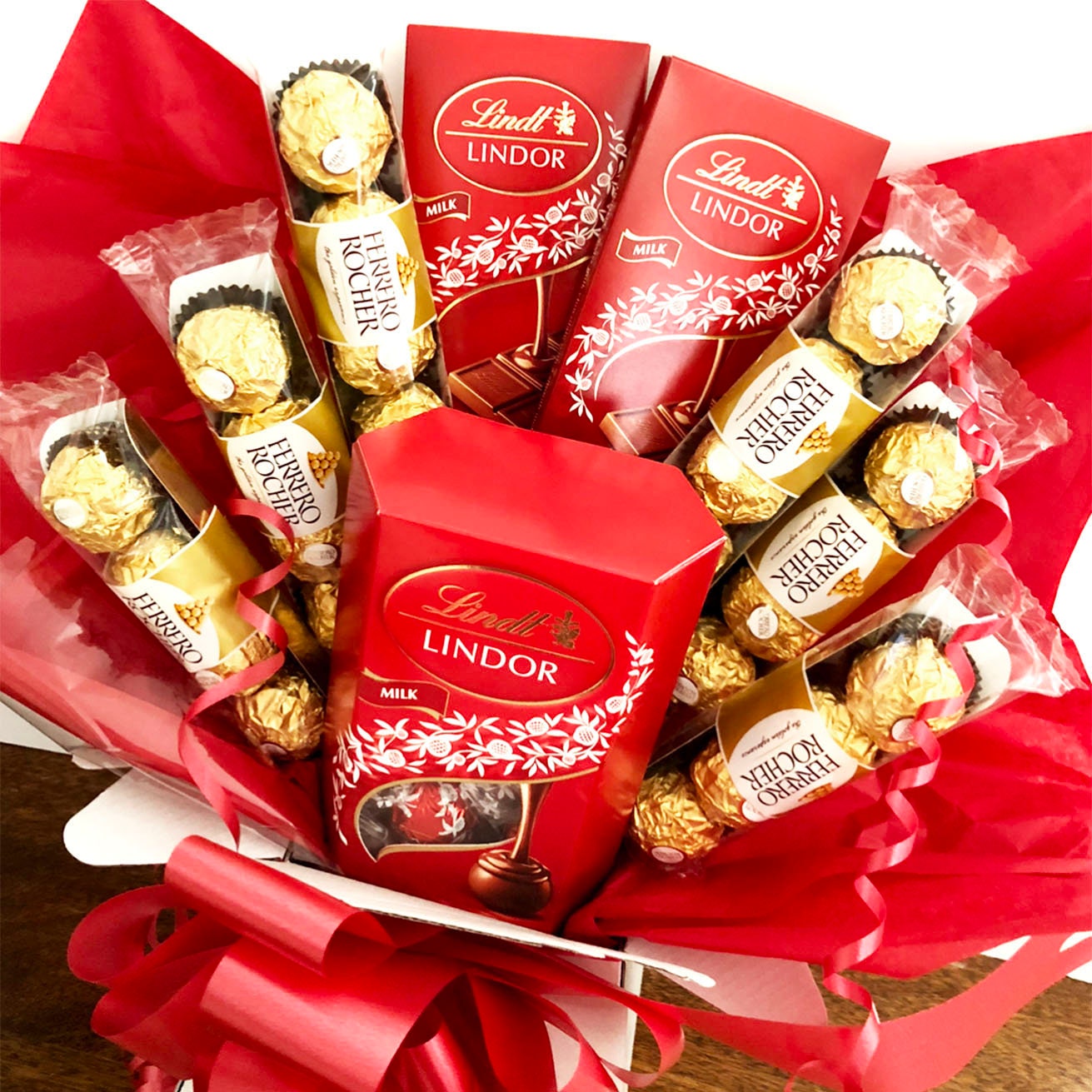 Ferrero Rocher & Lindt Lindor Chocolate Bouquet - Etsy