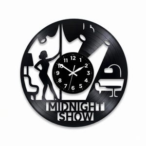 Midnight Vinyl Clock - Etsy