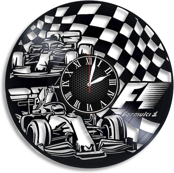 Racing Vinyl Wall Clock Formula Racing Design Gift for Any - Etsy