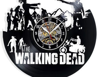 The Walking Dead handmade Vinyl Record Wall Clock Art Home Decor Interior Design Best Gift for Walking Dead Fans Room Wall Art