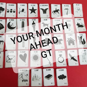 One month ahead Lenormand Grand Tableau reading!