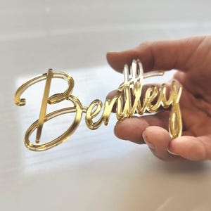 Place cards for wedding, custom place setting decoration, laser cut names, name tags