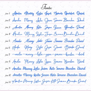 Custom wedding place cards image 2