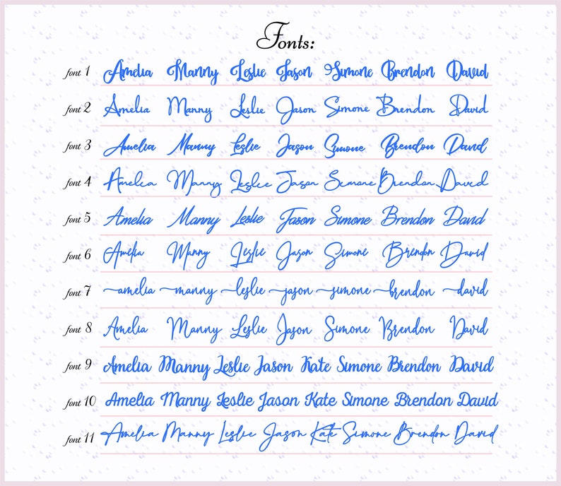 Custom wedding place cards image 2
