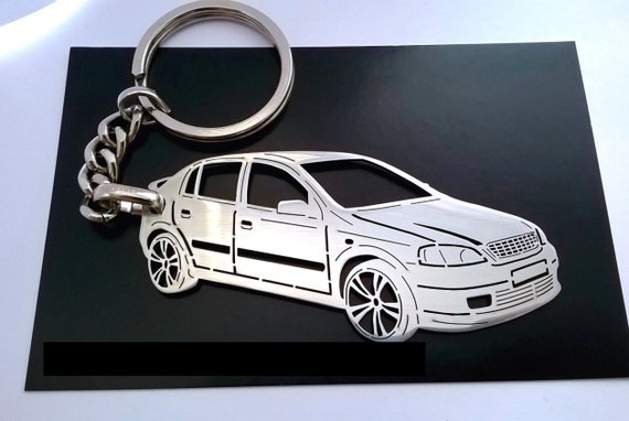Custom Car Keychain for Opel Astra C, Stainless Steel Key Ring for Birthday  Gift With Individual Text 