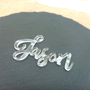 clear acrylic place cards