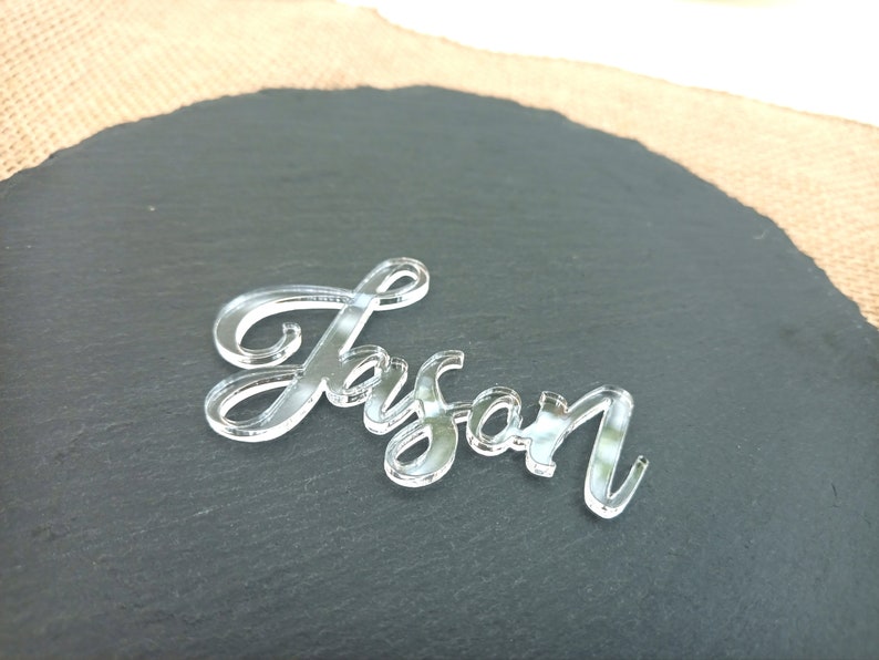 clear acrylic place cards