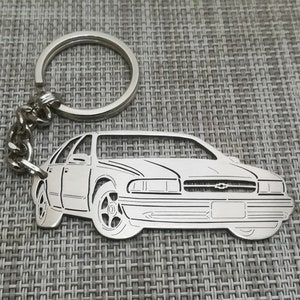 5pcs Car Keychain Sedan Key Chain Key Ring Stainless Steel Car Keychain Car  Key Holder