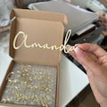 Wedding place cards for table decoration, acrylic wedding place card, custom laser cut names product logo