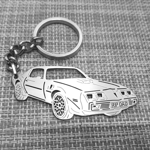 1978 Smokey and the Bandit edition Trans AM  custom keychain, personalized keyring, stainless steel keychain, Birthday gift