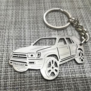 4runner 1996 custom keychain, personalized keyring, stainless steel keychain, Birthday gift